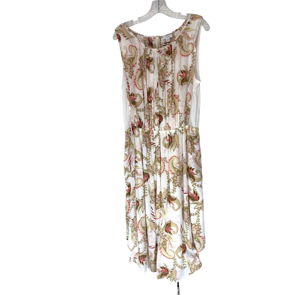 J. Jill Dress Floral Paisley Print Sleeveless Whimsical Fairycore Layered Medium